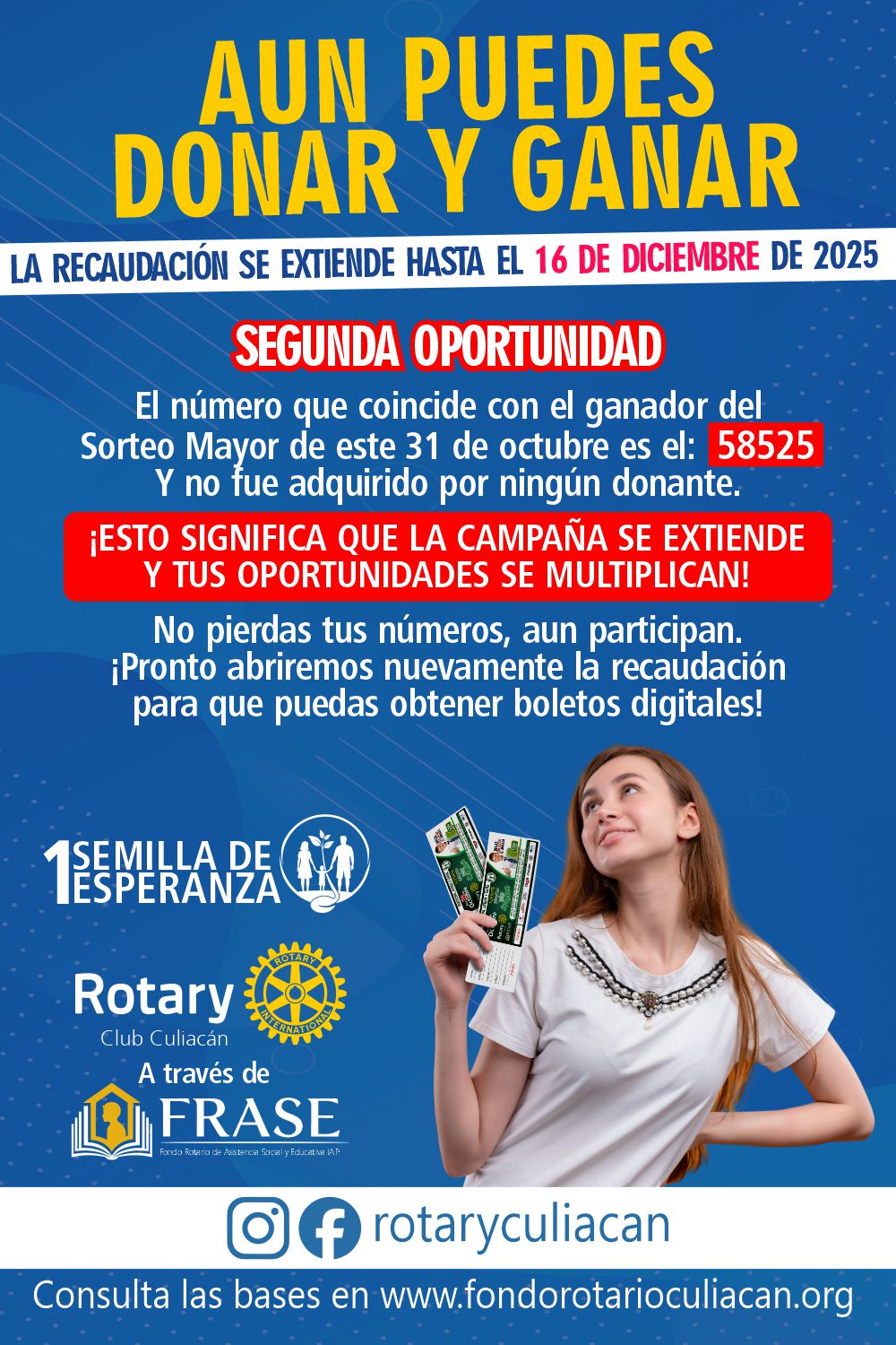 LA RECAUDACIÓN SE EXTIENDE HASTA EL 14 DE NOVIEMBRE DE 2025